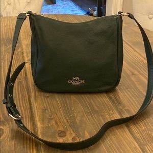 Midnight green Coach crossbody